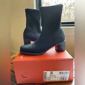 CAMPER Black Meda Tencel Boots Size 38